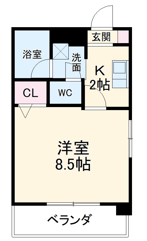 エクセル光徳池下の間取り