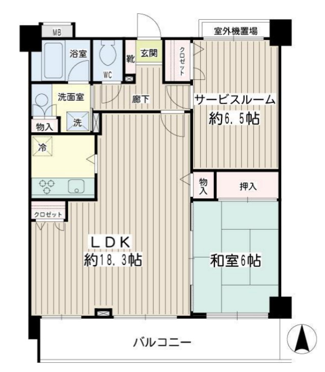 ナイスアーバンヒ平間の間取り