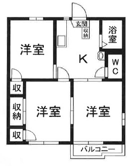 上柴パークハイツA棟の間取り