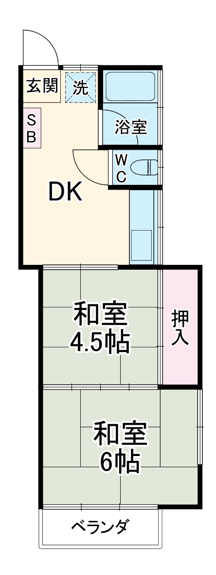 フローラ幸の間取り