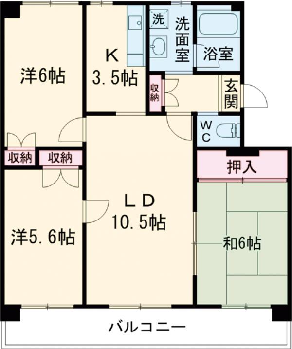 シティハイツ砧の間取り