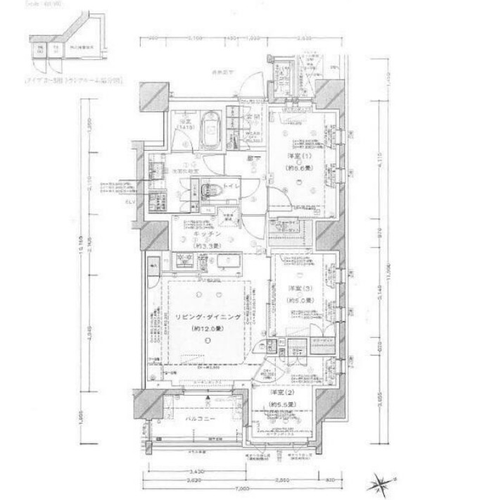 ドレッセ港北センター北の間取り