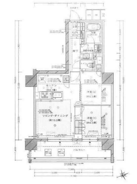 ドレッセ港北センター北の間取り