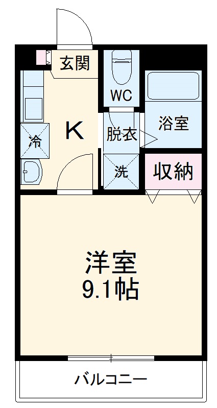 クオーレメイトウの間取り