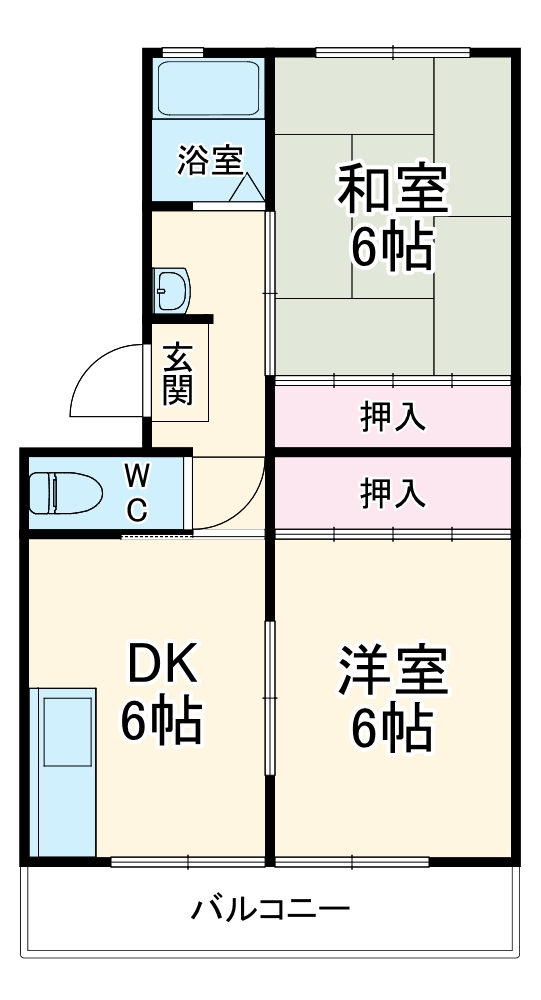 コーポにえの間取り