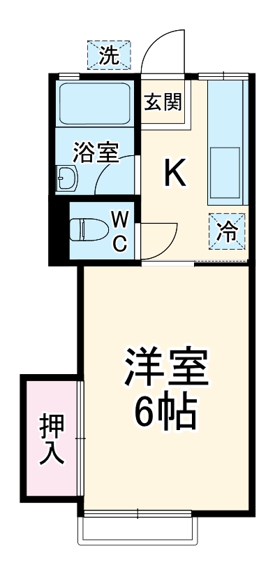 ヒルズ・フジサワ Aの間取り