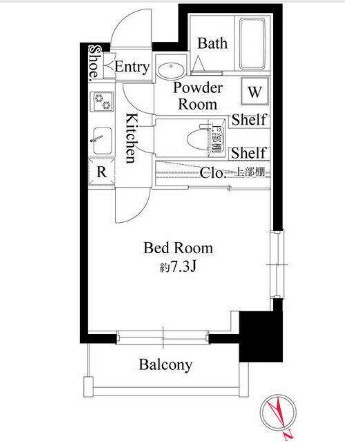 ストロベリーフィールズ広尾の間取り