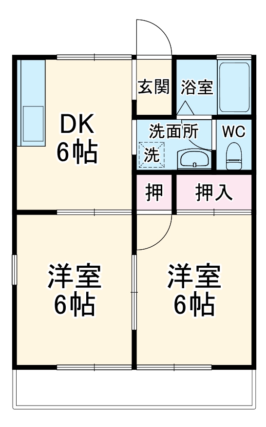 クリーンハイツの間取り