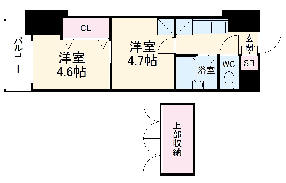 No.40 PROJECT2100博多駅前の間取り