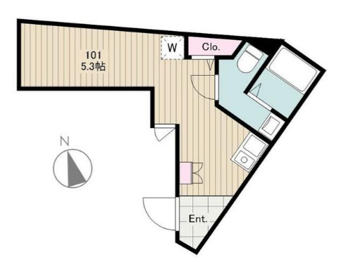 mitia terrace 小菅の間取り
