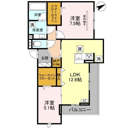 ヴェントプーロ東松山の間取り