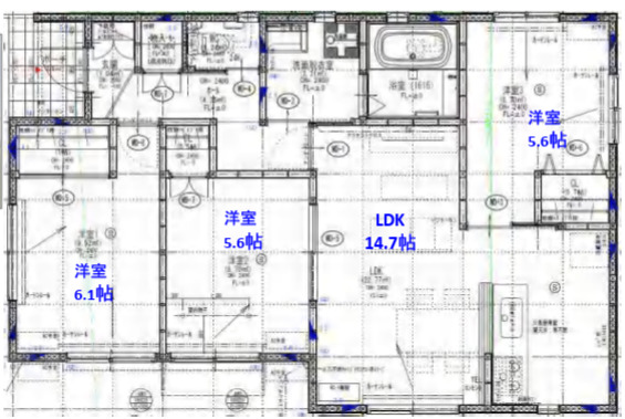 浅羽戸建貸家Ⅱの間取り