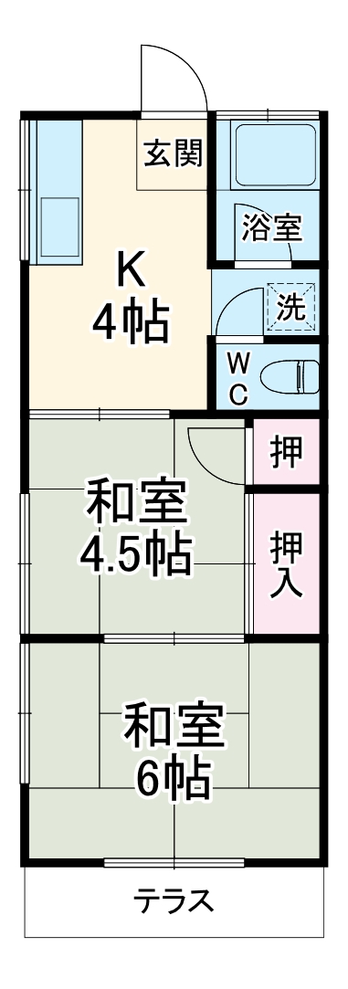 コーポ西山の間取り
