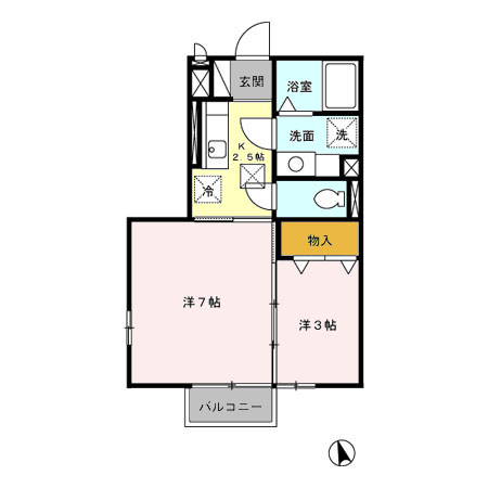 レセンテシードの間取り