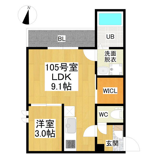 GRANDTIC東枇杷島駅前の間取り