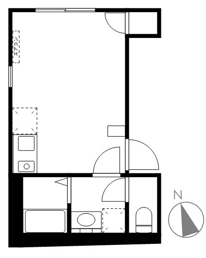 Volare da Kanamechoの間取り