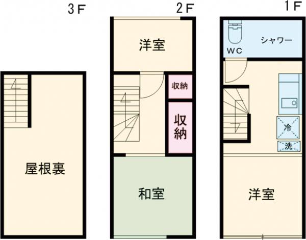 北区豊島7丁目戸建の間取り