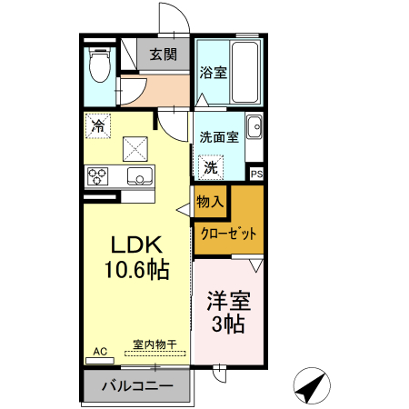 ヴェール柱の間取り