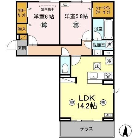 ウィンクルム柏の葉の間取り