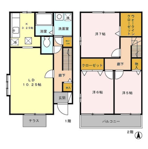 ドゥエル大泉学園Bの間取り