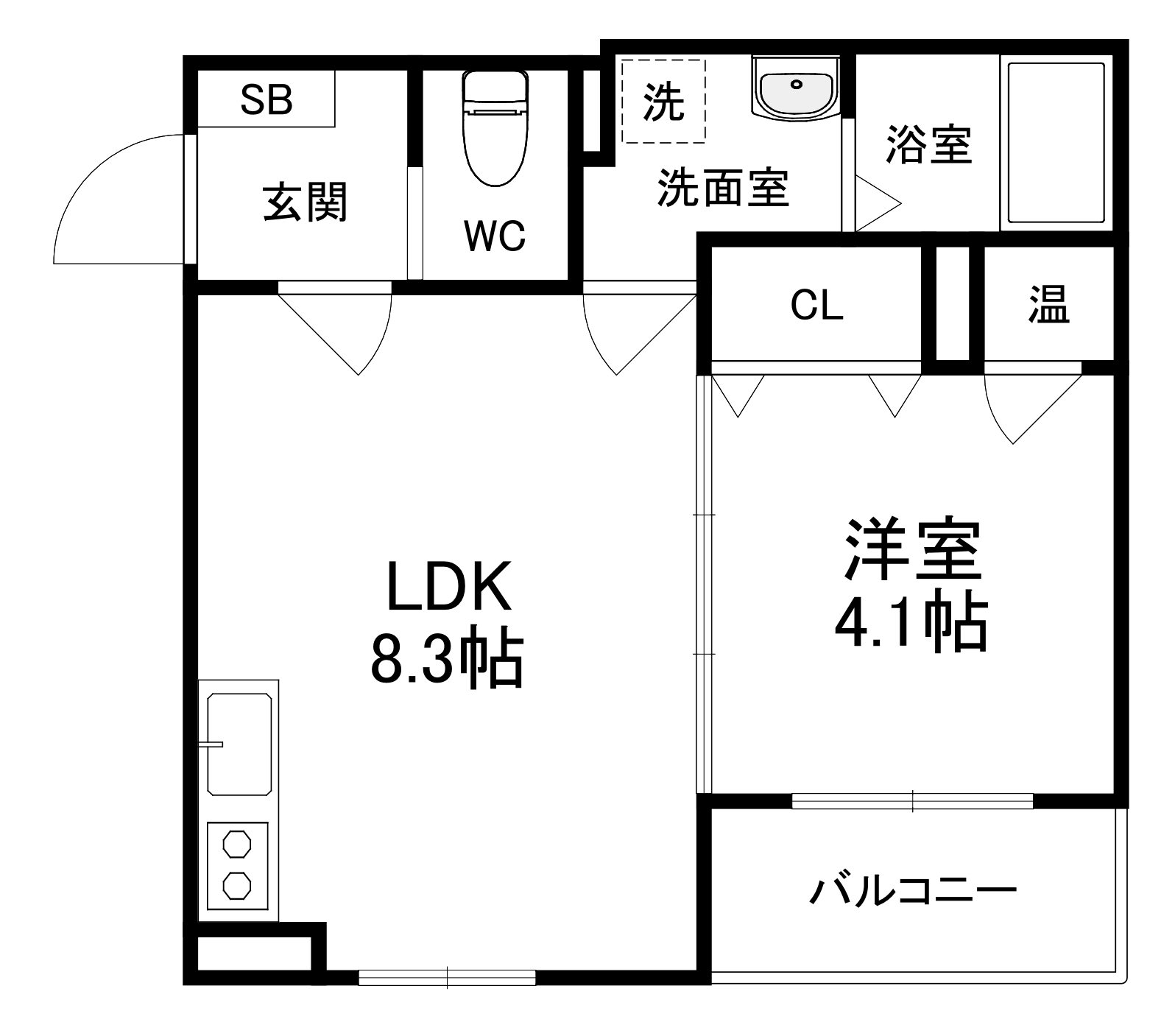 girasol kadoma の間取り
