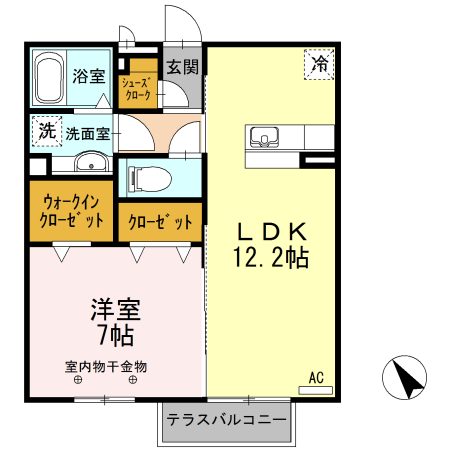アヴニールNの間取り