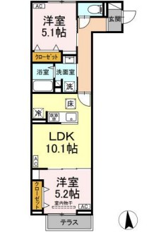 セレスティア高島平Ⅲの間取り