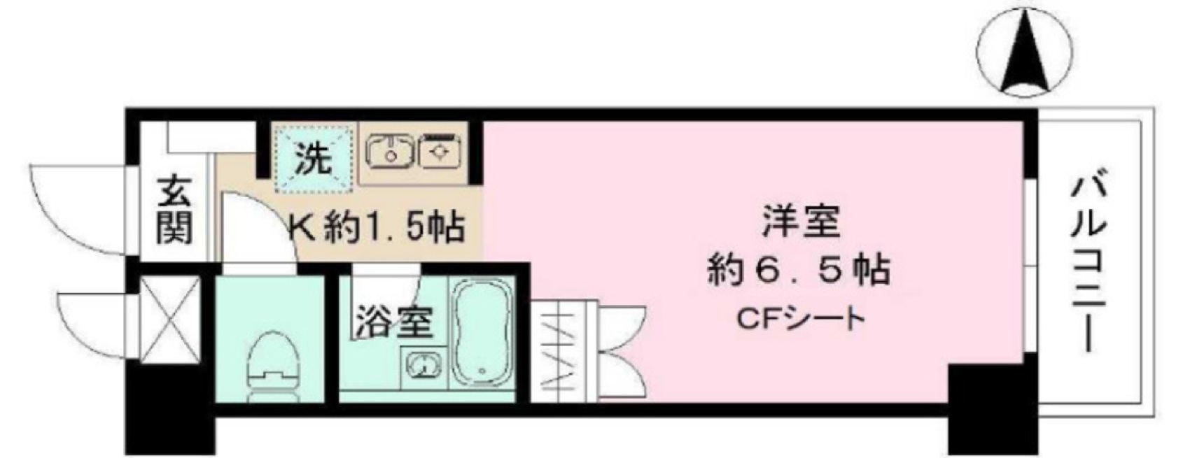 キャンパスコートTKの間取り