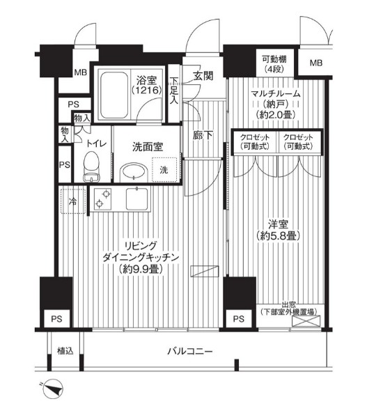 モンヴィラージュ仙川の間取り