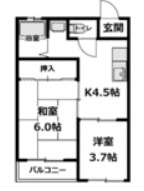 豊田第3コーポラスの間取り