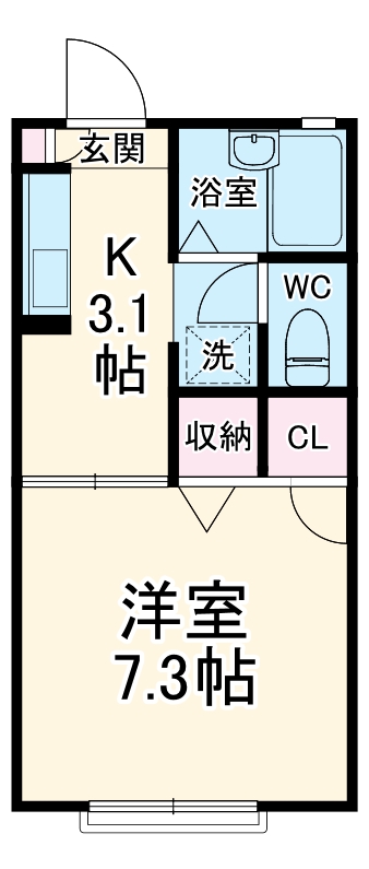 エーデル西都賀の間取り