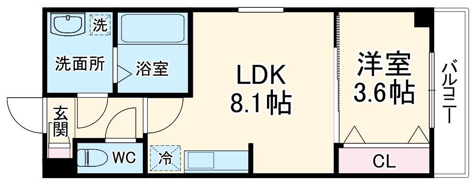 ジーメゾン名港ベイリスの間取り