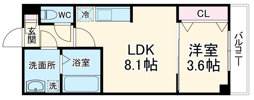 ジーメゾン名港ベイリスの間取り