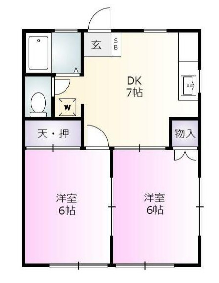 ゆうコーポの間取り