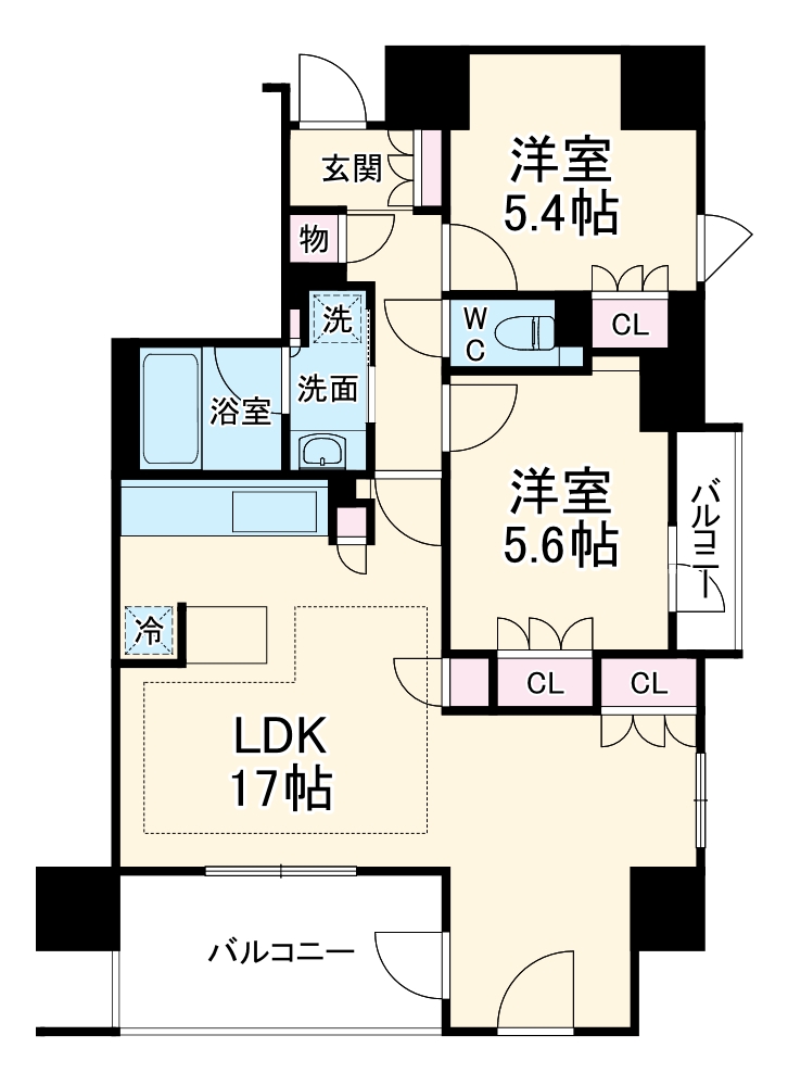 イーグルコート烏丸御池ル・シエルの間取り