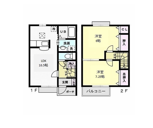 アペリーレ Bの間取り