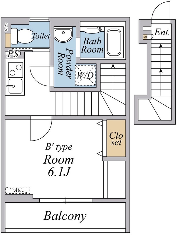 リブリ・国立ルミエールの間取り