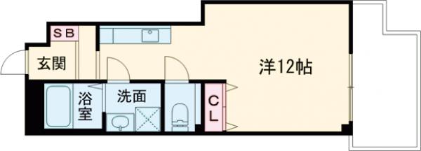 ザシティ太秦の間取り