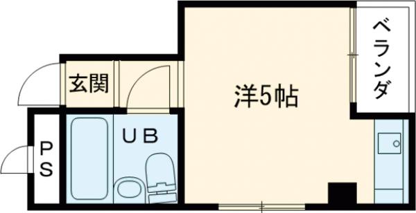 新堀の完工年月(1992年4月)築の賃貸マンションの間取り