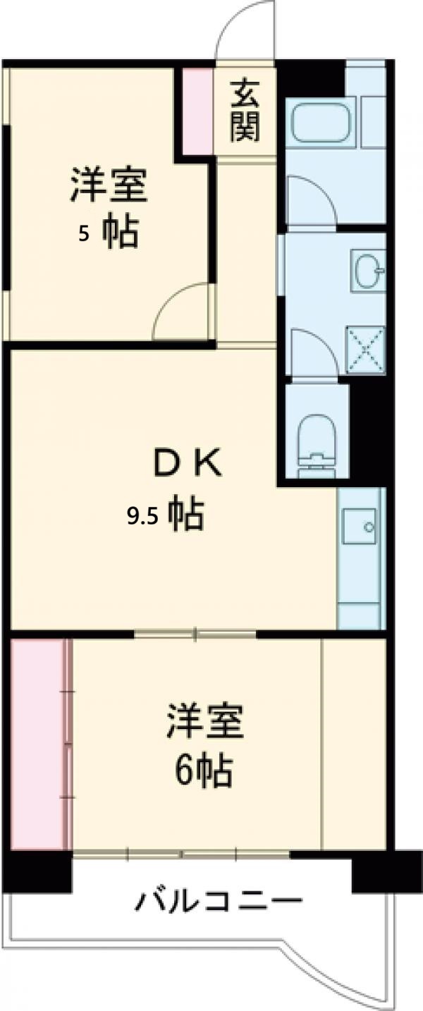 グリシーヌ京都西京極の間取り