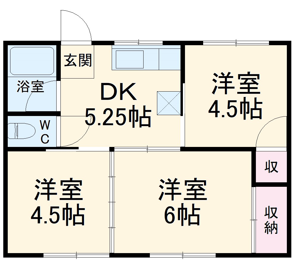 エコピース連取の間取り
