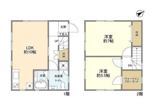 宮久保4丁目貸家 A棟の間取り