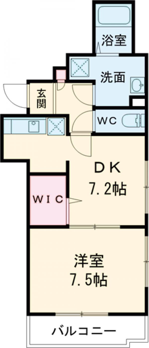 亀戸の完工年月(2008年4月)築の賃貸マンションの間取り