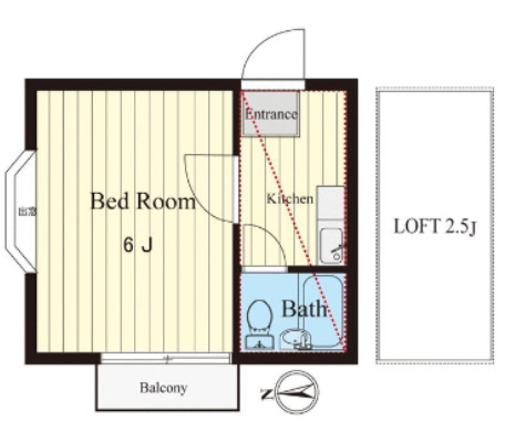 白幡向町の完工年月(1998年3月)築の賃貸アパートの間取り
