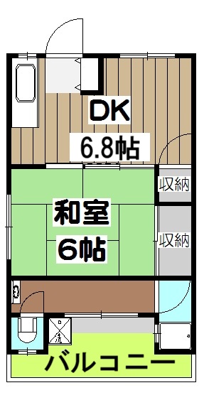 ハイツ藤の間取り