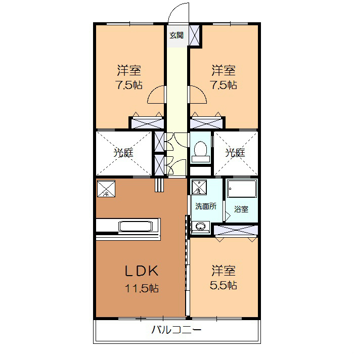 ルミエール高橋の間取り