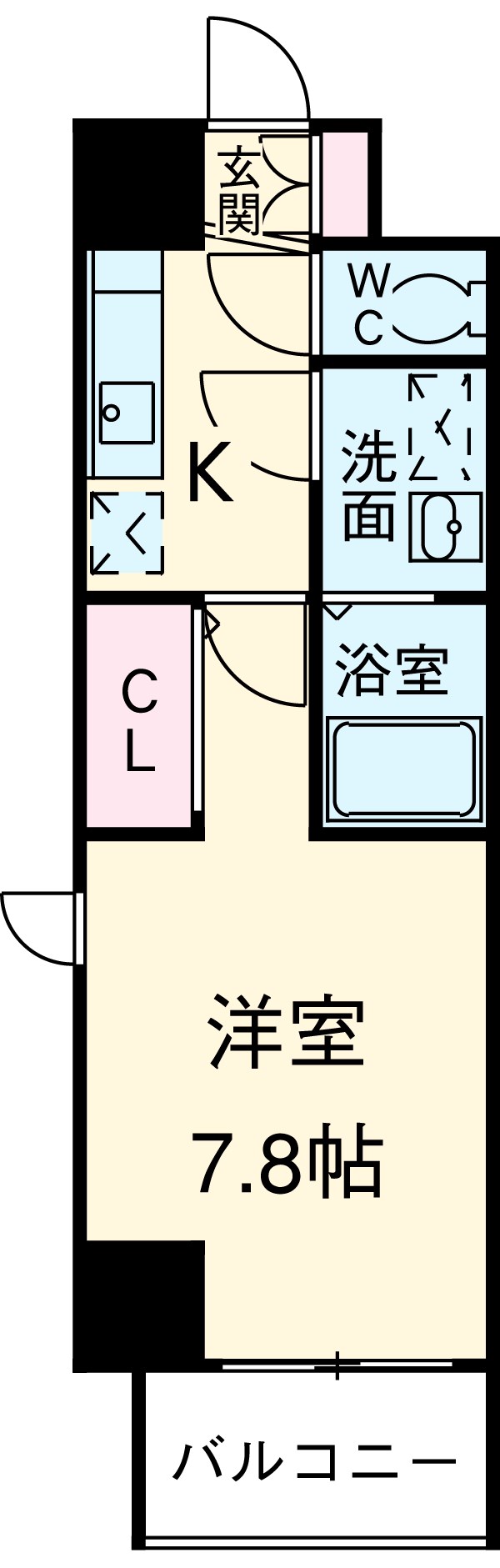 パルク博多駅南の間取り