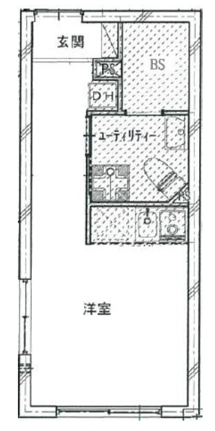 立川の完工年月(2019年7月)築の賃貸マンションの間取り