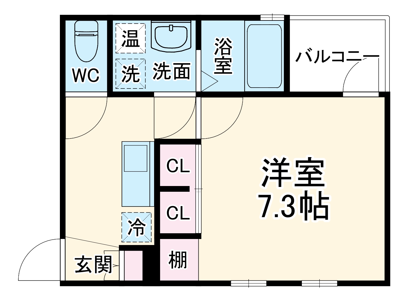 ゼニス天神の間取り