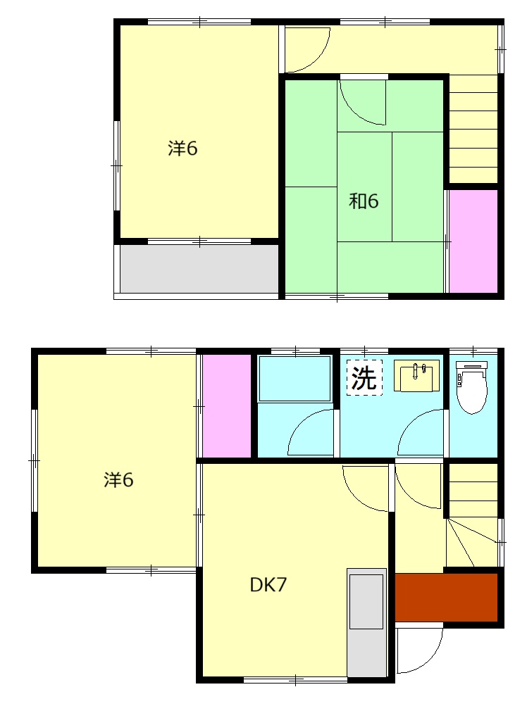 遠藤貸家 C号棟の間取り